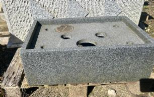 Granit kar gråsort granit