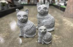 katte familie med striber granit