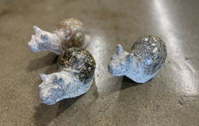 Granit snegl lakeret overflade