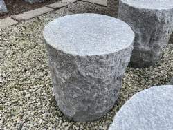 taburet grå granit lys