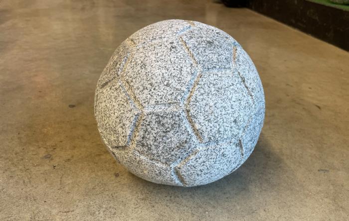salg af Granitfodbold - Gråsort