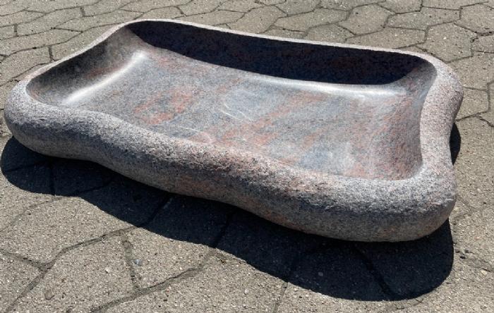 salg af Granitfuglebad Kira rød multi