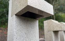 Granitlampe 1 tal gul