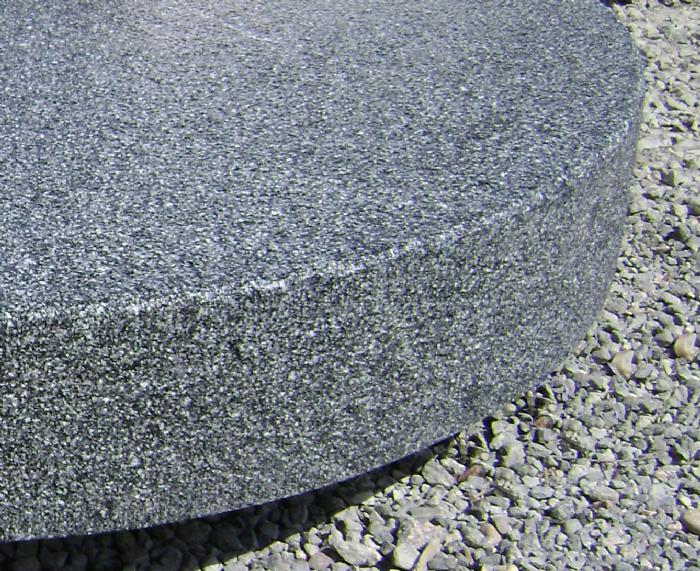 salg af Granittrappetrin radius - Gråsort