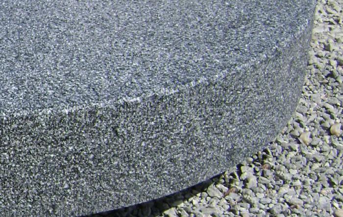 salg af Trappetrin radius gråsort granit