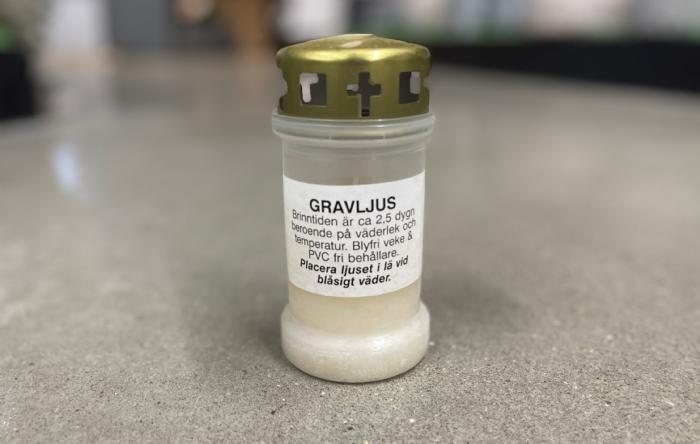 salg af Gravlys til kirkegård