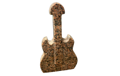 salg af Guitar rød granit H25 cm