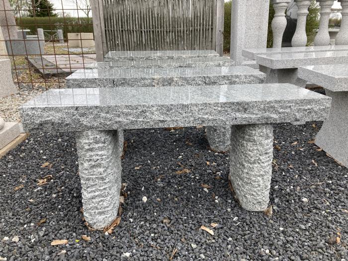 Køb Havebænk grå indisk granit bænk 100 cm - Havemøbler i granit - bænke, udekøkken, haveborde