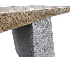 Havebænk granit natursten blank