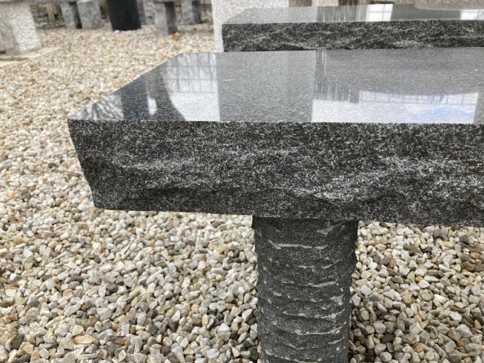 salg af Havebænk sort indisk granit