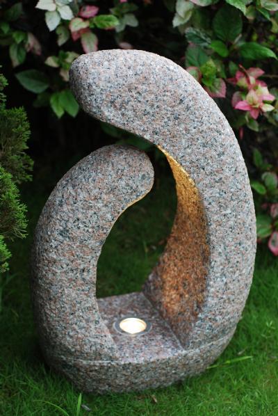 salg af Havelampe "Berlin" i rosa granit