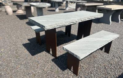 salg af Havemøbelsæt sandsten og corten