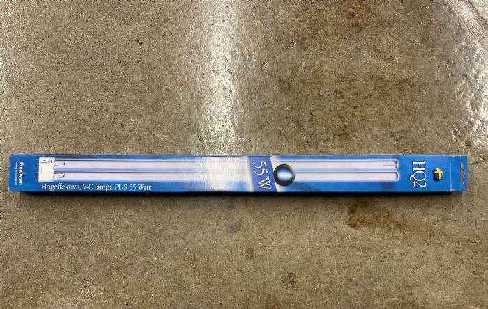 salg af 55 W UV-C rør til UV filter