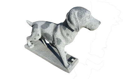 salg af Hund setter L100 cm gråsort