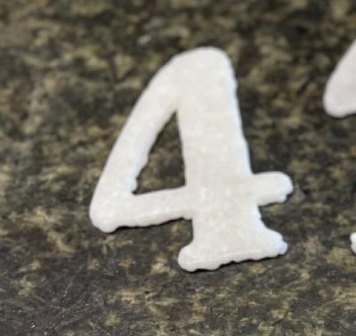 salg af Husnumre glas - Nr. 4