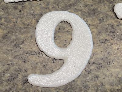 salg af Husnumre glas - Nr. 6 el. 9