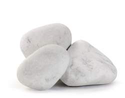Hvid marmor pyntesten 4-6 cm