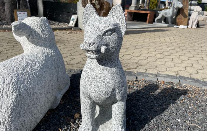 salg af Japansk ræv gråsort granit