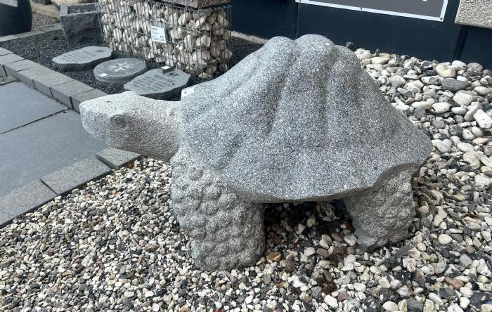 salg af Kæmpe skildpadde gråsort granit