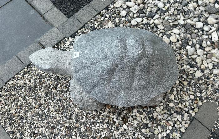 salg af Kæmpe skildpadde gråsort granit