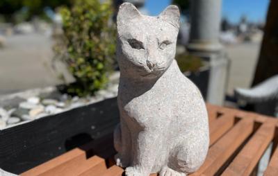 salg af Kat siddende rosa H 35 cm