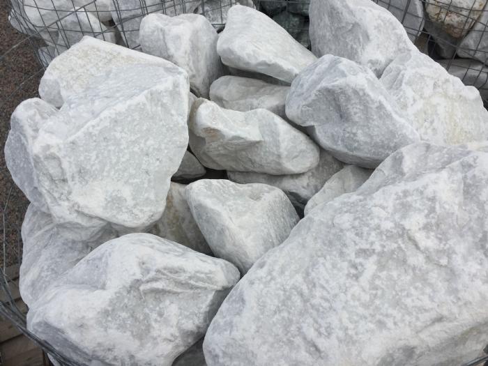 salg af Granitskærver Klippestykker hvide marmor 10-20 cm