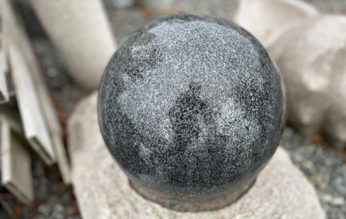 salg af Kugle poleret dia. 30 cm gråsort