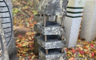 Lampe basalt m/3 riller