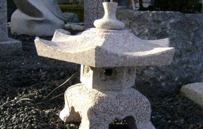 Lampe rokkaku yukimi granit