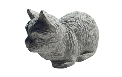 salg af Liggende kat i gråsort granit