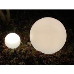 Lyskugler hvid plast Globelys