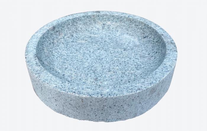 salg af Lysgrå granit fuglebad Nanna