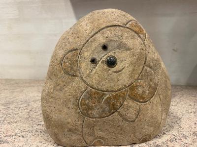 salg af Natursten med bamse H20 cm