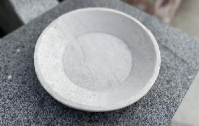 salg af Marmorskål med patina rund