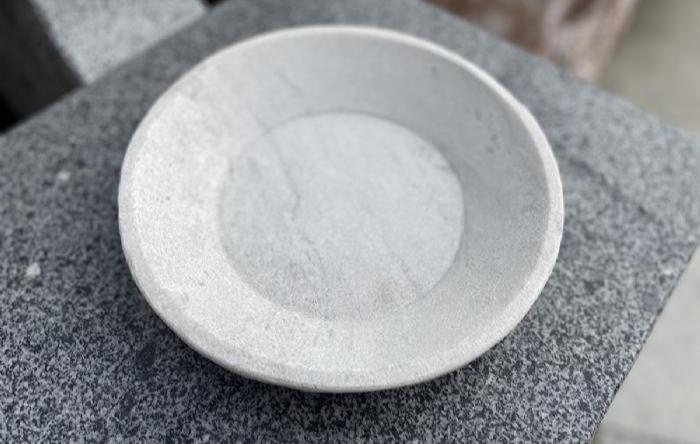 salg af Marmorskål med patina rund