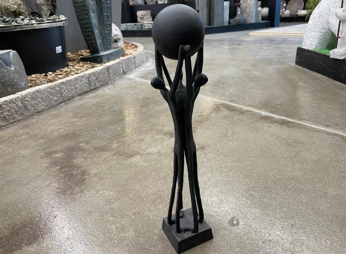 salg af Mennesker stå sammen sort metal