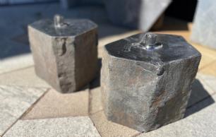 Olielampe basalt natur