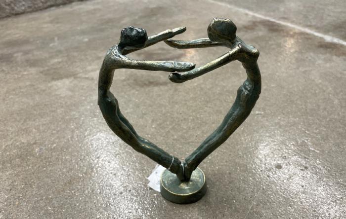 salg af Par hjerte dans grøn metal