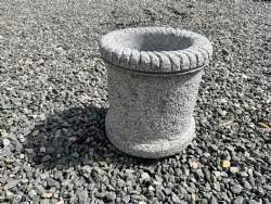 Plantekumme rund m/grå kant