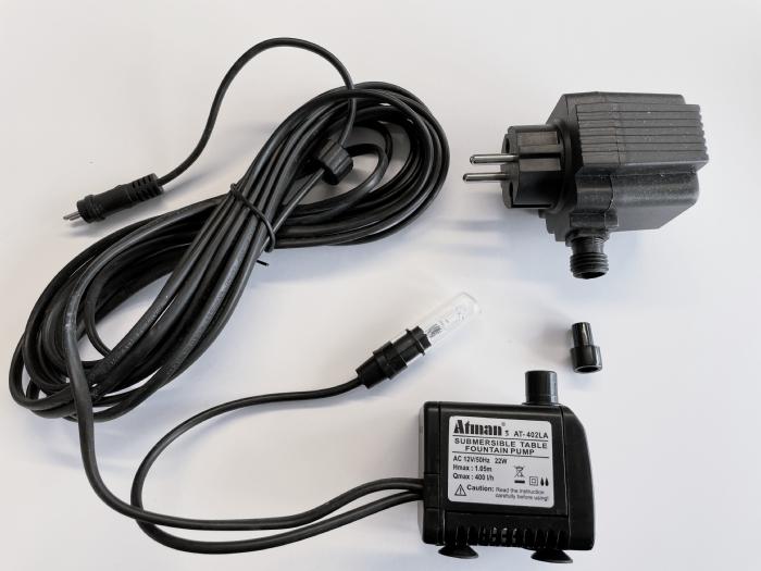 salg af Pumpe 400 l m/lys- kort ledning