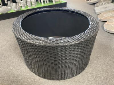 salg af Sort rattan cover til 90L balje