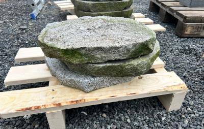 salg af Restpalle lysgrå granit trædesten