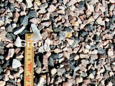 Rødmix granitskærver