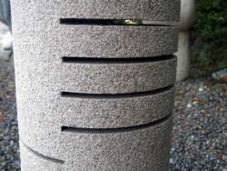 Granithave lampe i rosa granit