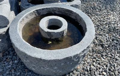 salg af Rundt granitkar Ø45 cm