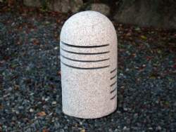 granitlampe pullert med lysriller