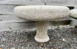 fuglebad timeglas gullig