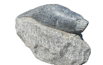 salg af Sæl på granit sokkel