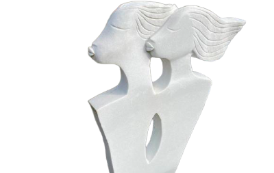 salg af Sandeep skulptur hvid marmor