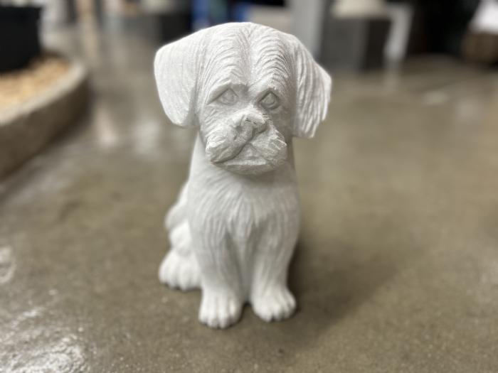 salg af Siddende hvid marmor hund